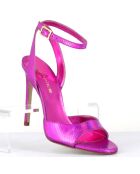 Mules en Cuir Tage fuchsia - Talon 10.5 cm