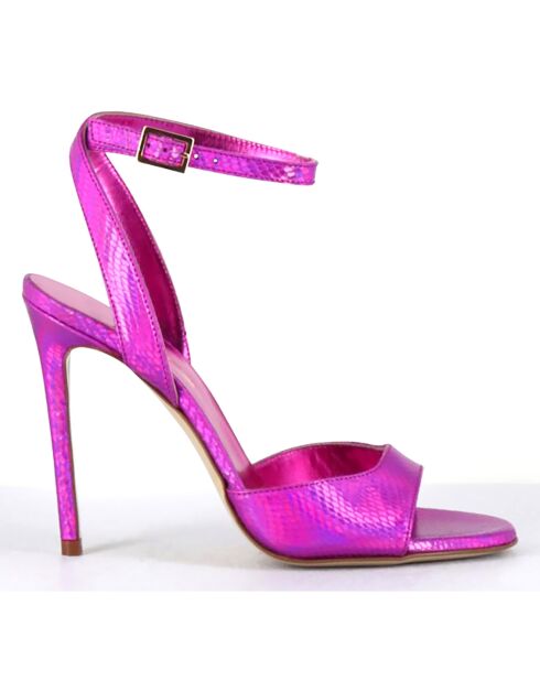 Mules en Cuir Tage fuchsia - Talon 10.5 cm