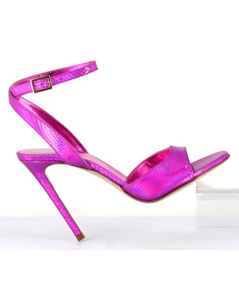 Mules en Cuir Tage fuchsia - Talon 10.5 cm