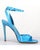 Sandales en Cuir Tage turquoise - Talon 10.5 cm