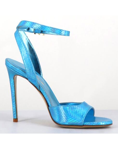 Sandales en Cuir Tage turquoise - Talon 10.5 cm