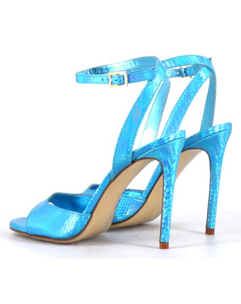 Sandales en Cuir Tage turquoise - Talon 10.5 cm