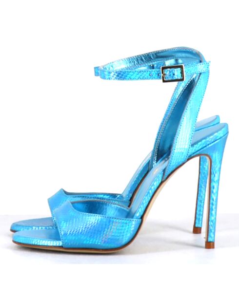 Sandales en Cuir Tage turquoise - Talon 10.5 cm