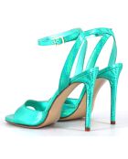 Sandales en Cuir Tage vertes - Talon 10.5 cm
