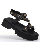 Sandales en Cuir Vizua noires