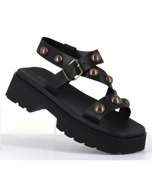 Sandales en Cuir Vizua noires