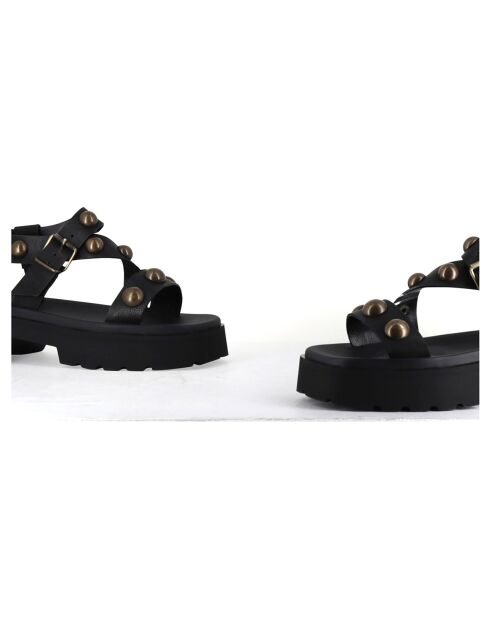 Sandales en Cuir Vizua noires