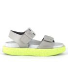 Sandales en Cuir multi grises