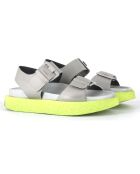 Sandales en Cuir multi grises