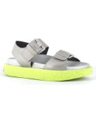 Sandales en Cuir multi grises