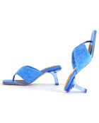Mules Carissa bleues - Talon 6.5 cm