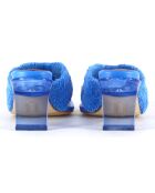 Mules Carissa bleues - Talon 6.5 cm