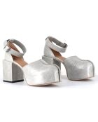 Babies en Cuir grises - Talon 8 cm