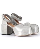 Babies en Cuir grises - Talon 8 cm