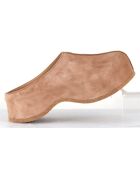 Sabots en Velours de Cuir camel - Talon 6 cm