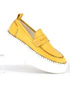 Mocassins en Cuir jaunes - Talon 5 cm