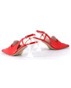 Slingbacks en Cuir Tiago rouges - Talon 7.5 cm