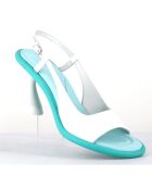 Slingbacks en Cuir blanches - Talon 7.5 cm