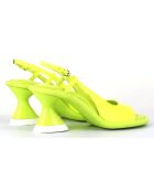 Slingbacks en Cuir jaunes - Talon 7.5 cm