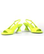 Slingbacks en Cuir jaunes - Talon 7.5 cm