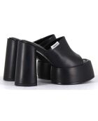 Mules en Cuir noires