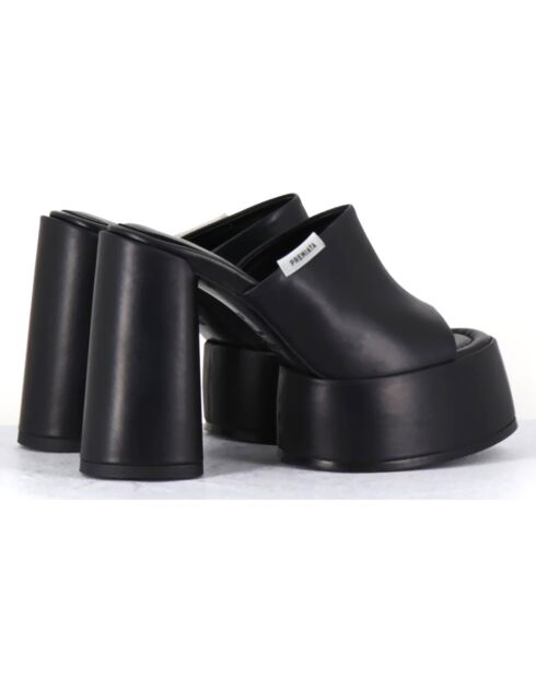 Mules en Cuir noires