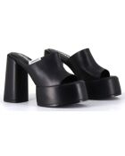 Mules en Cuir noires