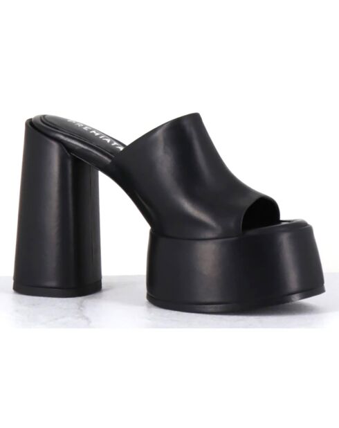 Mules en Cuir noires