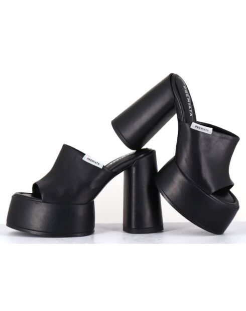 Mules en Cuir noires