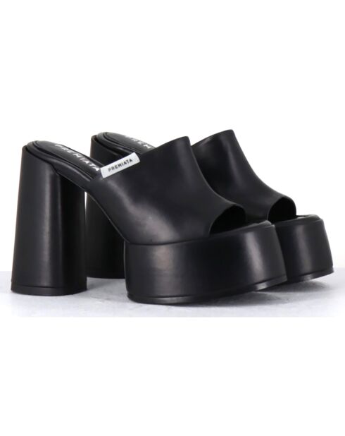 Mules en Cuir noires
