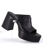 Mules en Cuir noires