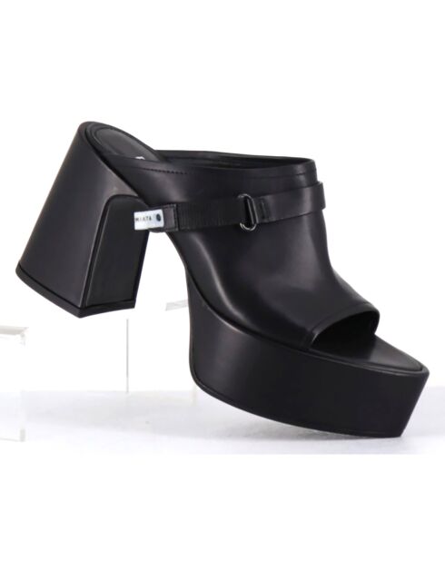 Mules en Cuir noires