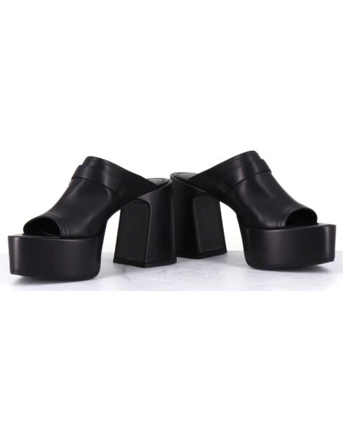 Mules en Cuir noires