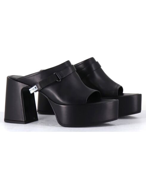 Mules en Cuir noires