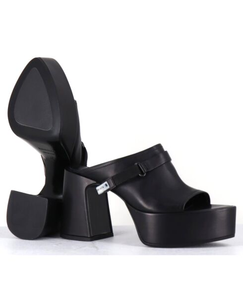 Mules en Cuir noires