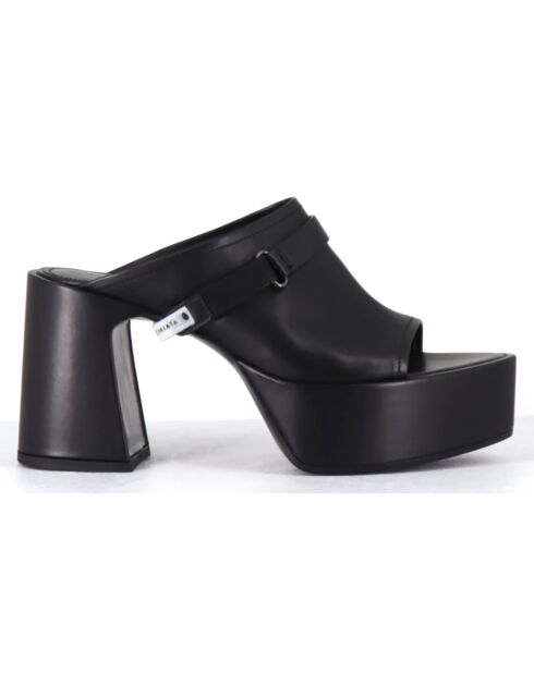 Mules en Cuir noires