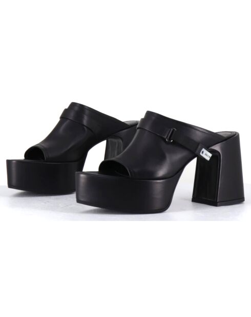 Mules en Cuir noires