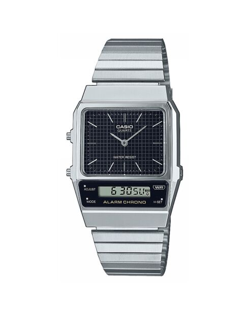 Montre Homme Vintage Collection en Acier argentée