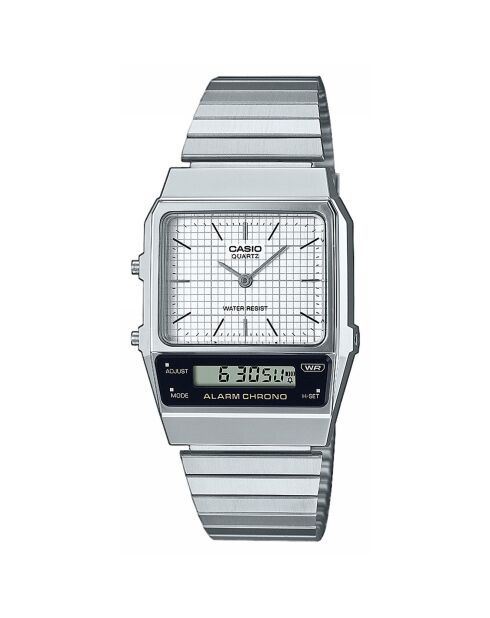 Montre Homme Vintage Collection en Acier argentée