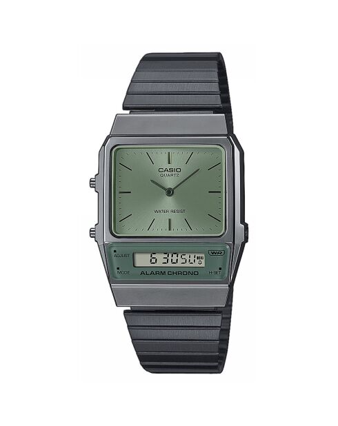 Montre Homme Vintage Collection en Acier noire
