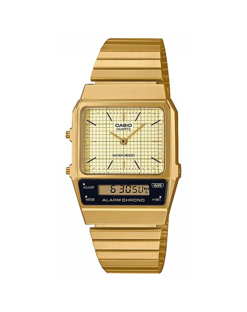 Montre Homme Vintage Collection en Acier dorée