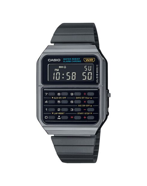 Montre Homme Vintage Collection en Acier noire