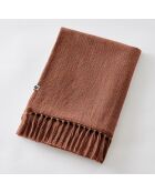 Plaid Slub Sixtine terracotta