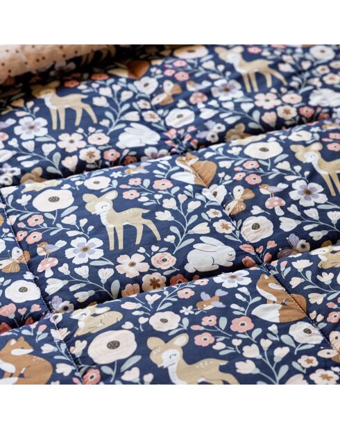 Set copripiumino in cotone con stampa Echantée Forest multicolore