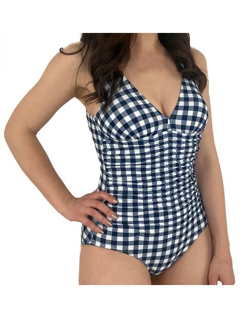 Maillot de bain 1 Pièce coupe sous poitrine Mimbeau bleu marine
