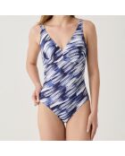 Maillot de bain 1 Pièce coupe sous poitrine Rival bleu marine