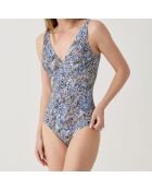 Maillot de bain 1 Pièce coupe sous poitrine Sonora gris
