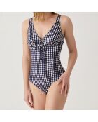 Maillot de bain 1 Pièce coupe sous poitrine Brasilia bleu marine