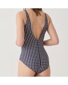 Maillot de bain 1 Pièce coupe sous poitrine Brasilia bleu marine