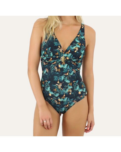 Maillot de bain 1 Pièce coupe sous poitrine Cenote vert